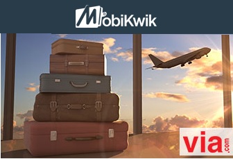 India Desire : Via.com Mobikwik Offer : Flat Rs 200 Cashback On Every Booking At Via.com Pay With Mobikwik